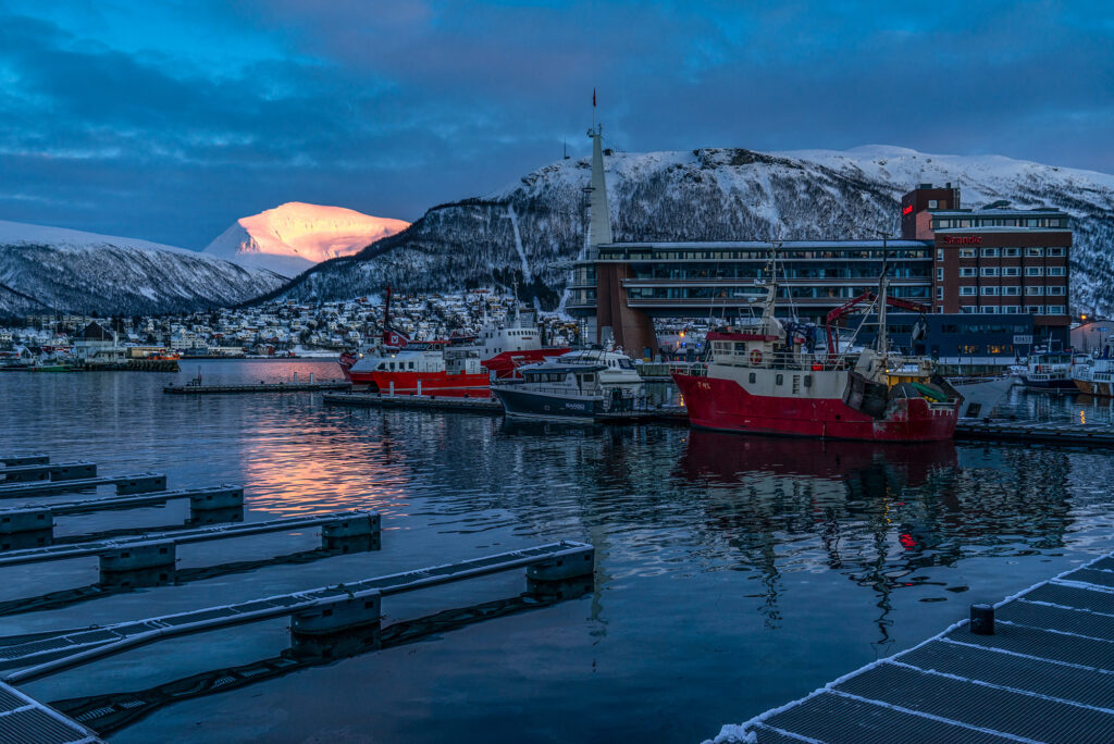 Tromsø harbor area.