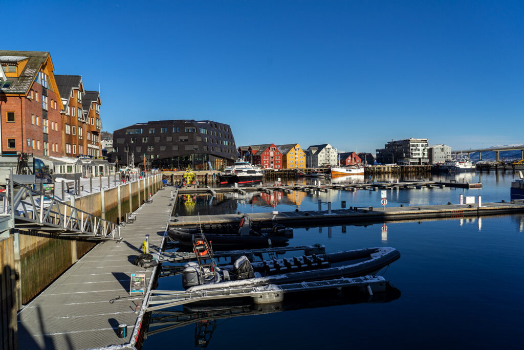 Tromsø harbor area.